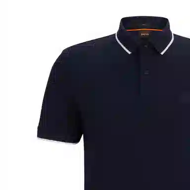 HUGO BOSS Slim-Fit Polo Shirt Dark Blue