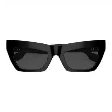Burberry B Logo Acetate Cat Eye Sunglasses Black