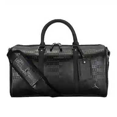 Jordan Large Capacity Leather Sports Bag Black