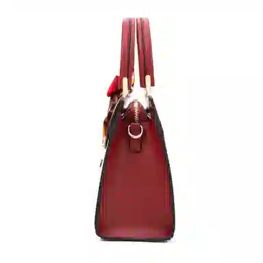 维尼奥 大气国风百合花刺绣小众大容量优雅妈妈 合成革 手提包单肩斜挎包 女款 米白色/杏色