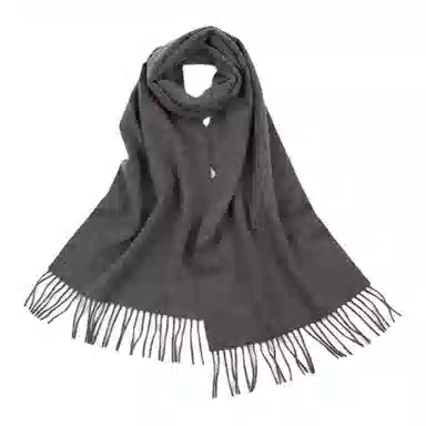 恒源祥 纯色加厚保暖 山羊绒 绒线围巾 女款