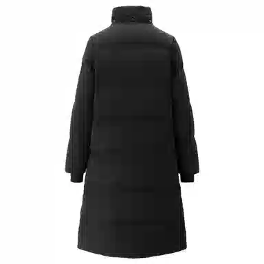 佐丹奴 纯色可卸帽侧开叉梭织长款控温蓄热羽绒服 女款