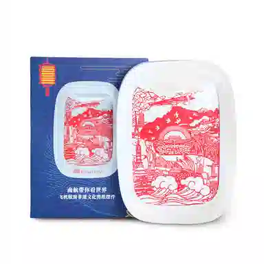 中国南方航空 带你看世界非遗文化手工剪纸 摆件成品艺术作品窗花纸 色纸