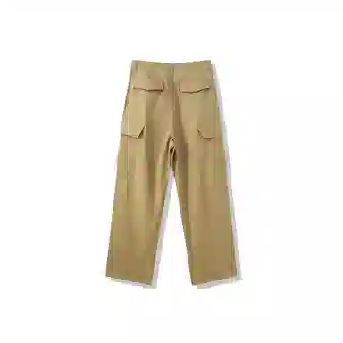 我是大卫 工装宽松美式复古高级感通勤户外大口袋直筒休闲裤 男女同款 深卡其色