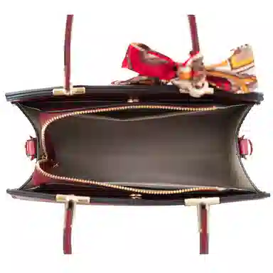 维尼奥 大气国风百合花刺绣小众大容量优雅妈妈 合成革 手提包单肩斜挎包 女款 米白色/杏色