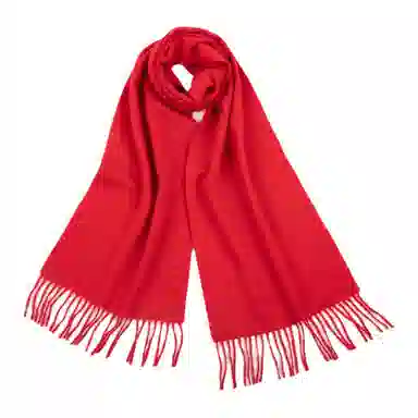 恒源祥 纯色加厚保暖 山羊绒 绒线围巾 女款