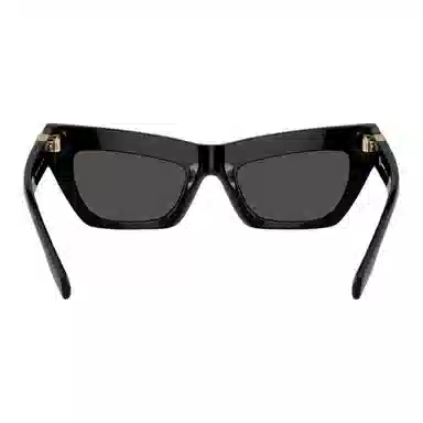 Burberry B Logo Acetate Cat Eye Sunglasses Black