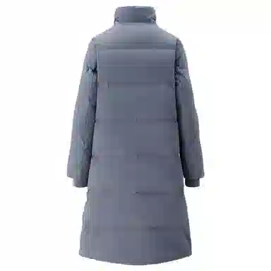 佐丹奴 纯色可卸帽侧开叉梭织长款控温蓄热羽绒服 女款