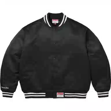 Supreme x Mitchell&Ness Satin Varsity Jacket