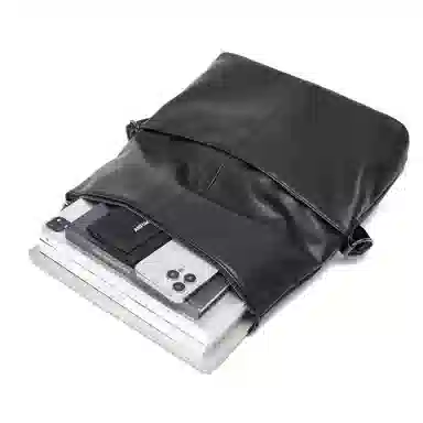 MOYYI PU Messenger Bag Black