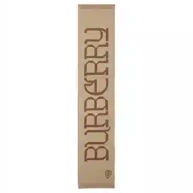 Burberry Wool Logo Scarf Brown
