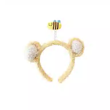 水中玉 卡通立体玩偶发箍秋冬毛绒可爱发捆少女心洗脸压发头箍 布艺 发箍 女款