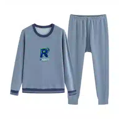 贴身领域 青少年加绒加厚初高中学生防寒打底保暖套装 男款