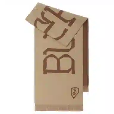 Burberry Wool Logo Scarf Brown