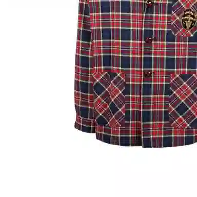 Gucci Plaid Button Jacket
