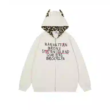 玉儿恋 美式复古高街风连帽潮牌服饰时尚百搭卫衣 男女同款