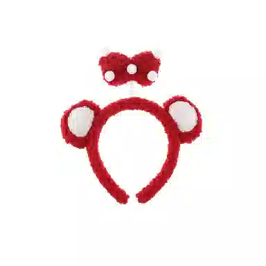 水中玉 卡通立体玩偶发箍秋冬毛绒可爱发捆少女心洗脸压发头箍 布艺 发箍 女款