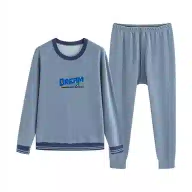 贴身领域 青少年内衣加绒加厚初高中学生防寒内衣秋衣秋裤冬季保暖套装 男款