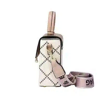 威蒙 洋气日常百搭可爱盐系单肩斜挎包 人造革 手机包 女款 白色/黑色/卡其/粉色/绿色