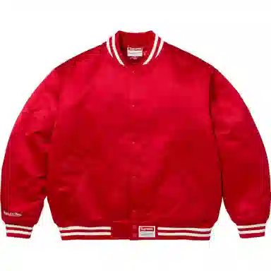 Supreme x Mitchell&Ness Satin Varsity Jacket