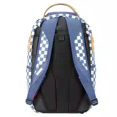 Sprayground Blue Checkered Backpack