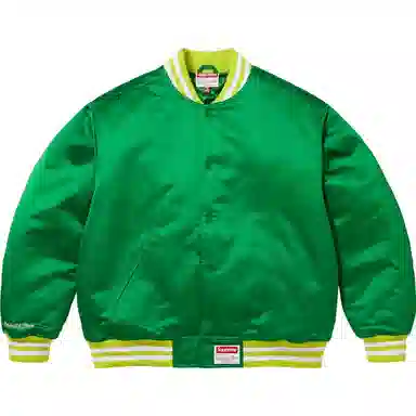 Supreme x Mitchell&Ness Satin Varsity Jacket