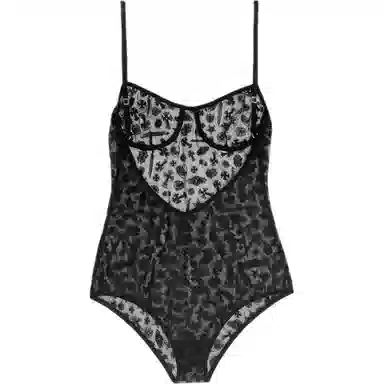 Chrome Hearts FW24 Lace Embroidered Jumpsuit Black