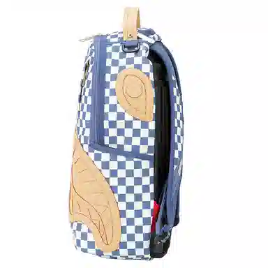 Sprayground Blue Checkered Backpack