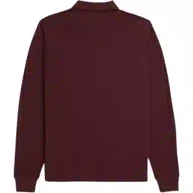 Fred Perry Long Sleeve Polo Burgundy