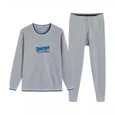 贴身领域 青少年加绒加厚初高中学生防寒打底保暖套装 男款