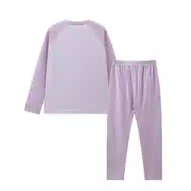 青蛙王子 时尚洋气圆领插肩拼色内衣套装儿童款