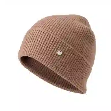 玖慕 毛线秋冬加厚保暖无缝护耳防寒针织帽 纯山羊绒 绒线帽 女款