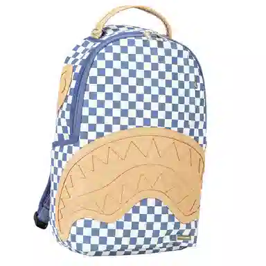 Sprayground Blue Checkered Backpack
