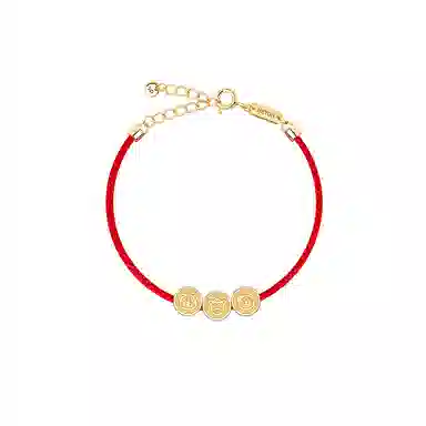 灰鱼 十二生肖三合生肖原创小众新中式国潮古风太岁蛇年本命年简约高级感个性手工编织绳手绳串珠子好运 红绳 手链 男女同款情侣款