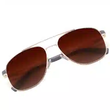 匠达人 开车设计感工艺飞行员墨镜偏光大框旅行出游爬山不压鼻金属 太阳眼镜 男女同款情侣款