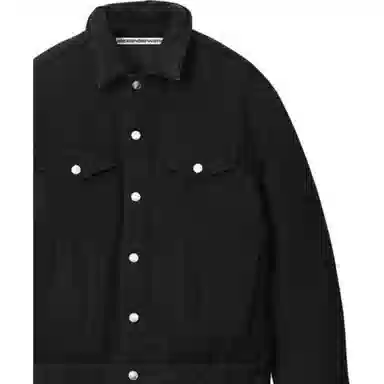 Alexander Wang Denim Biker Jacket Black