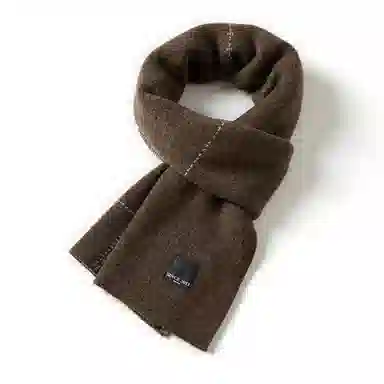 玖慕 秋冬季厚保暖送礼爸爸男朋友高档礼盒 绒线围巾 男款