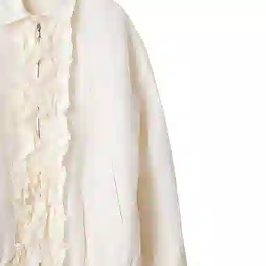 MIU MIU Washed slubbed canvas blouson jacket