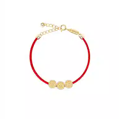 灰鱼 十二生肖三合生肖原创小众新中式国潮古风太岁蛇年本命年简约高级感个性手工编织绳手绳串珠子好运 红绳 手链 男女同款情侣款