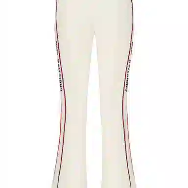 DIOR FW22 Colorblock Stripe Ski Pants Beige