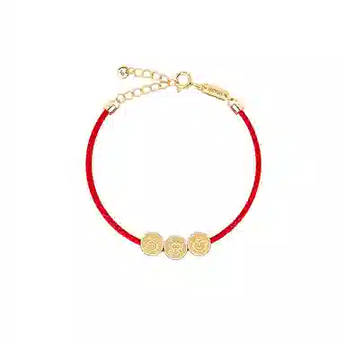 灰鱼 十二生肖三合生肖原创小众新中式国潮古风太岁蛇年本命年简约高级感个性手工编织绳手绳串珠子好运 红绳 手链 男女同款情侣款