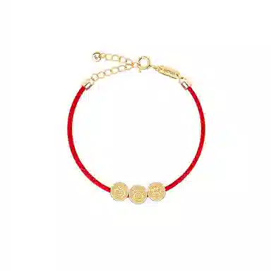 灰鱼 十二生肖三合生肖原创小众新中式国潮古风太岁蛇年本命年简约高级感个性手工编织绳手绳串珠子好运 红绳 手链 男女同款情侣款