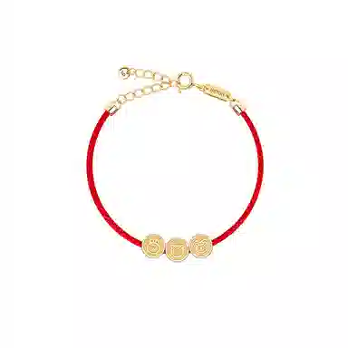 灰鱼 十二生肖三合生肖原创小众新中式国潮古风太岁蛇年本命年简约高级感个性手工编织绳手绳串珠子好运 红绳 手链 男女同款情侣款