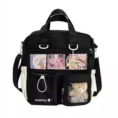 垣途者 日系透明三用痛包可爱软妹 涤纶 单肩包双肩包 女款 多色