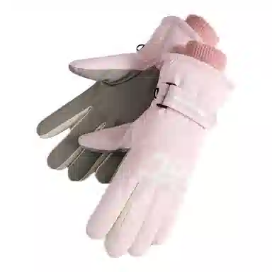 啄木鸟 冬季滑雪加绒加厚保暖可触屏摩托车骑行防风防泼水防风抗寒户外防雨 聚酯纤维 手套 男女同款情侣款