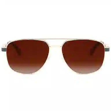 匠达人 开车设计感工艺飞行员墨镜偏光大框旅行出游爬山不压鼻金属 太阳眼镜 男女同款情侣款