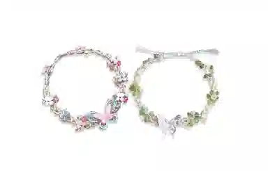 WANLIACC Butterfly Flower Bracelet