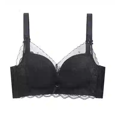 欧迪芬 舒适小胸聚拢显大无钢圈侧收收副乳防下垂性感蕾丝文胸 女款