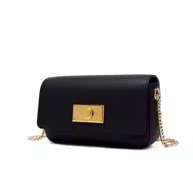 梦特娇 时尚简约精致潮流 牛皮 小方包手提单肩包斜挎包 常规 女款 黑色/白色/芥末绿