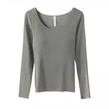 内在密码 带胸垫加绒大圆领内搭外穿显瘦打底衣秋冬保暖内衣 女款